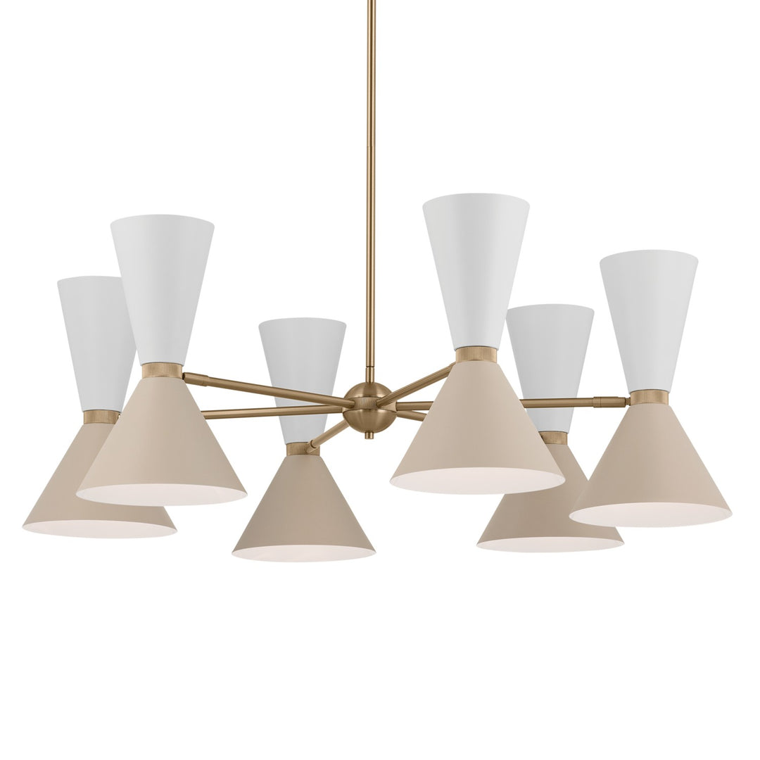 Kichler Canada - 52566CPZGRG - 12 Light Chandelier - Phix - Champagne Bronze