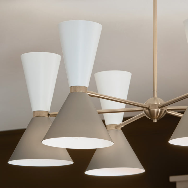 Kichler Canada - 52566CPZGRG - 12 Light Chandelier - Phix - Champagne Bronze