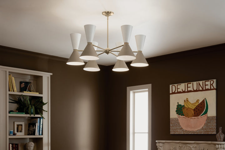 Kichler Canada - 52566CPZGRG - 12 Light Chandelier - Phix - Champagne Bronze