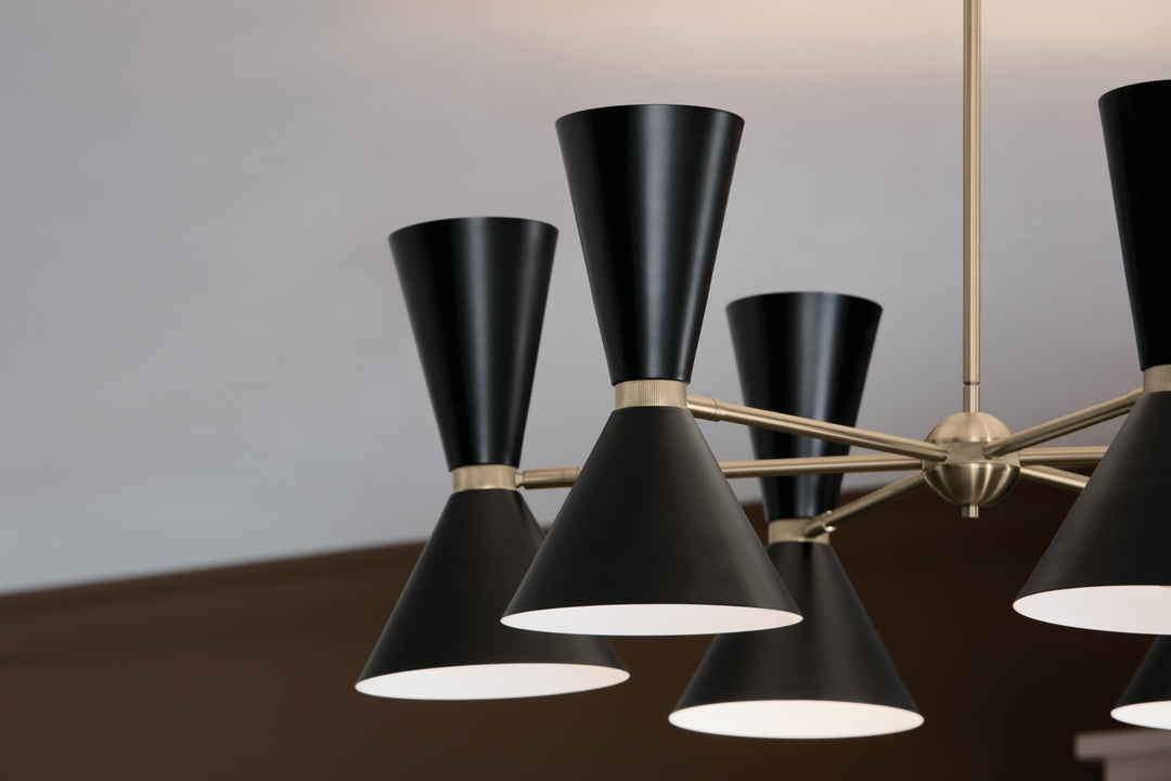 Kichler Canada - 52566CPZBK - 12 Light Chandelier - Phix - Champagne Bronze