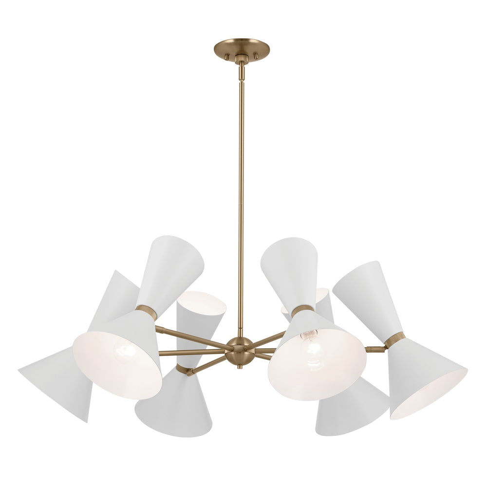 Kichler Canada - 52566CPZWH - 12 Light Chandelier - Phix - Champagne Bronze