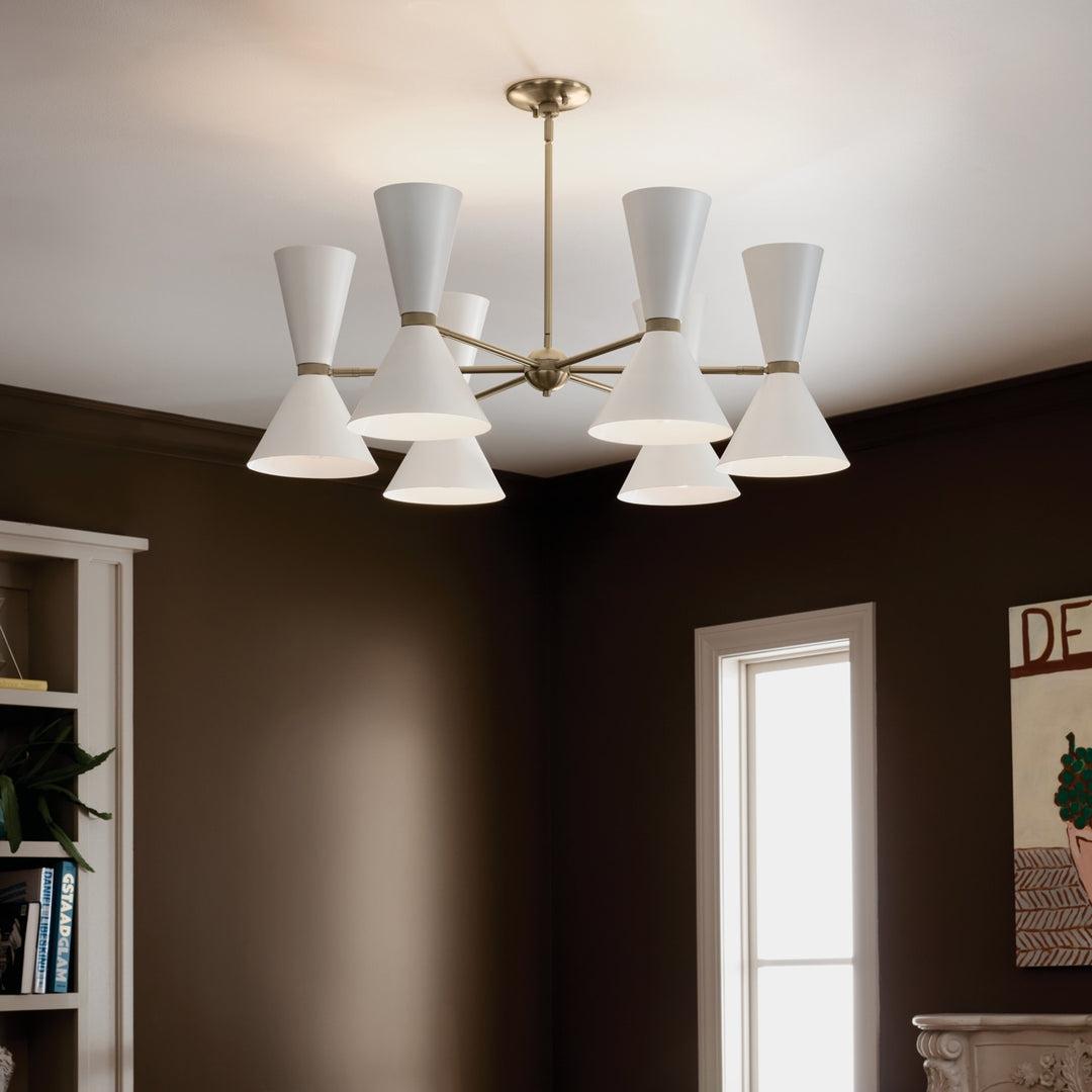 Kichler Canada - 52566CPZWH - 12 Light Chandelier - Phix - Champagne Bronze