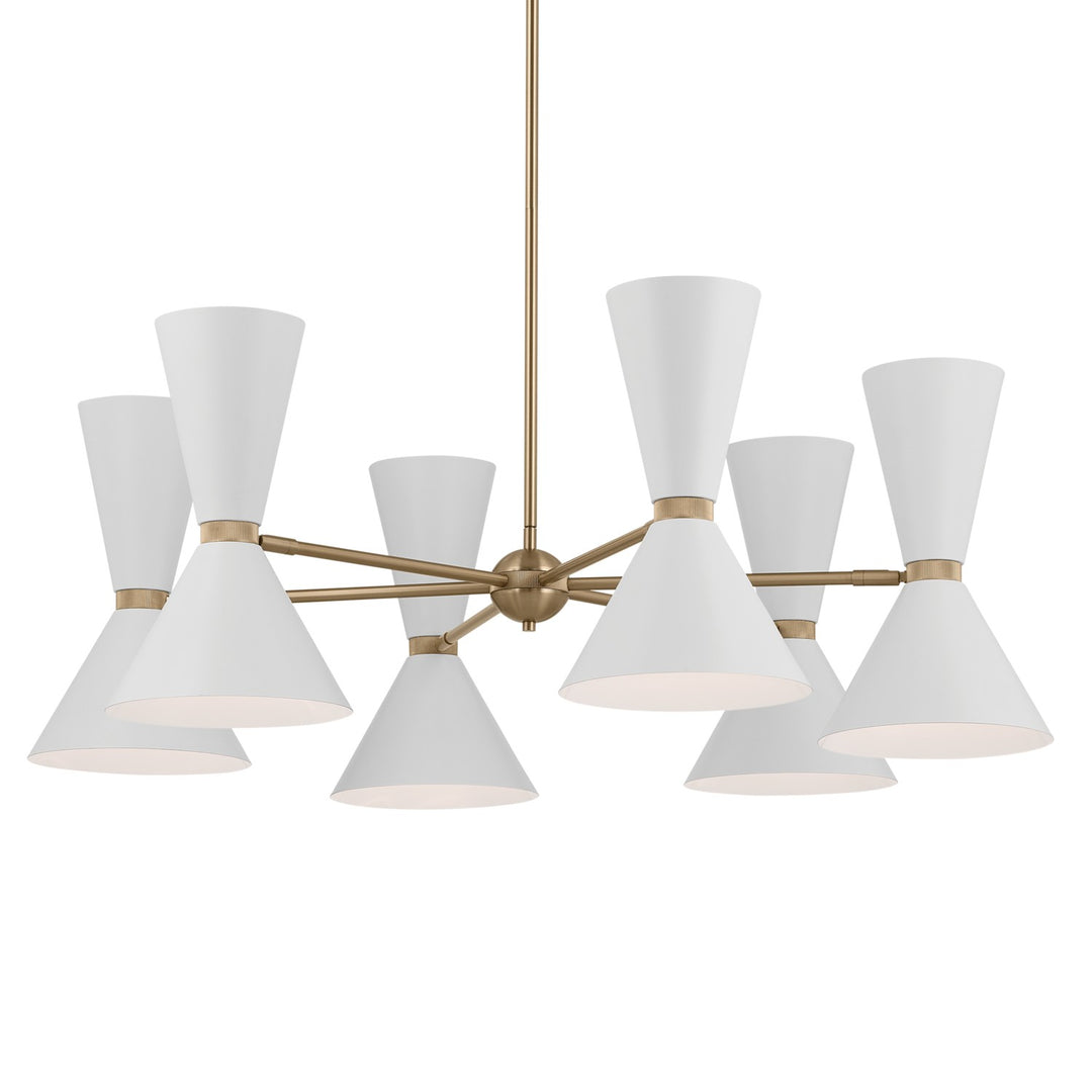 Kichler Canada - 52566CPZWH - 12 Light Chandelier - Phix - Champagne Bronze