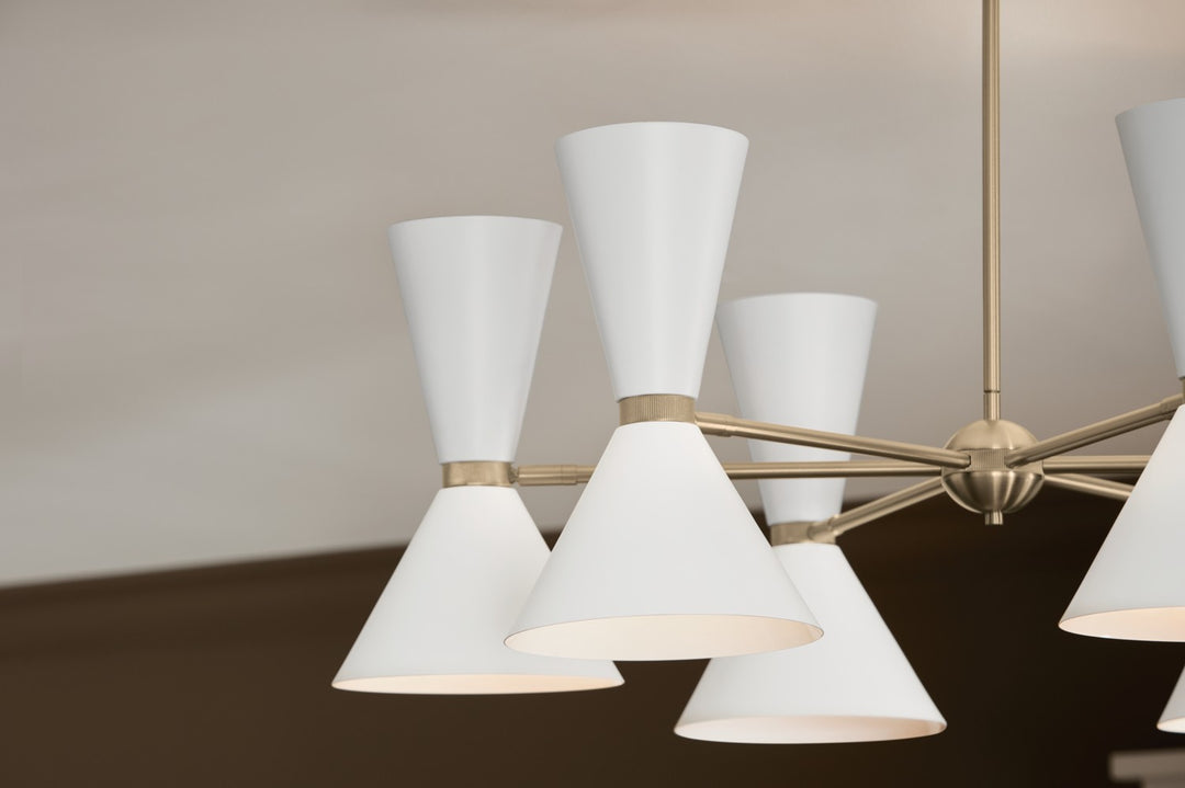 Kichler Canada - 52566CPZWH - 12 Light Chandelier - Phix - Champagne Bronze