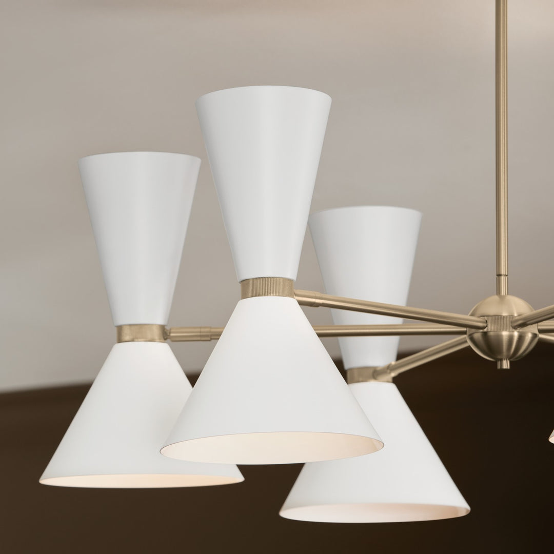 Kichler Canada - 52566CPZWH - 12 Light Chandelier - Phix - Champagne Bronze