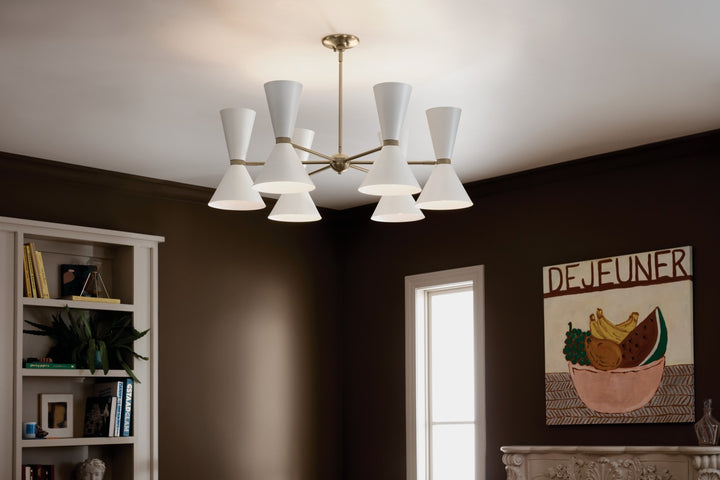 Kichler Canada - 52566CPZWH - 12 Light Chandelier - Phix - Champagne Bronze