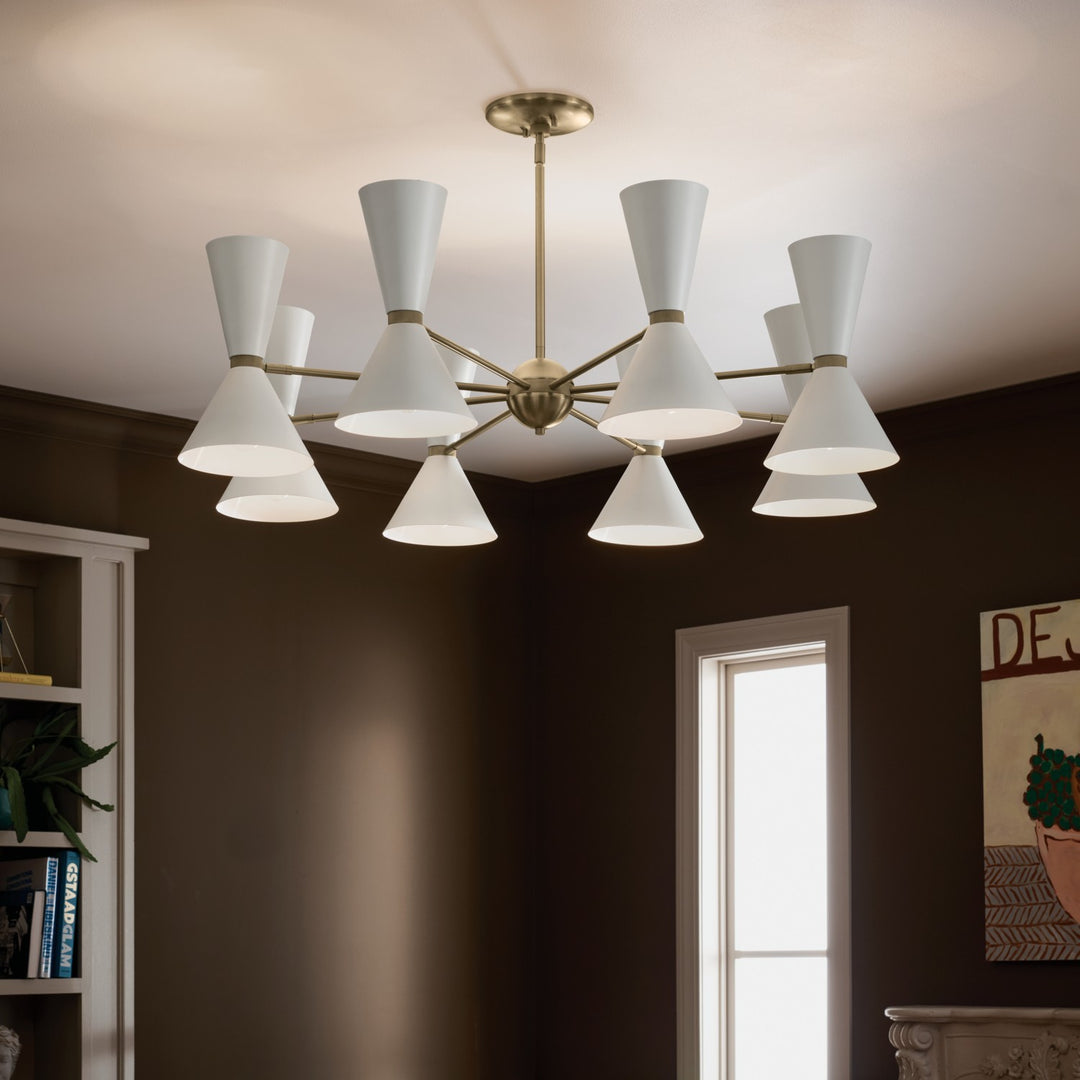 Kichler Canada - 52567CPZWH - 16 Light Chandelier - Phix - Champagne Bronze