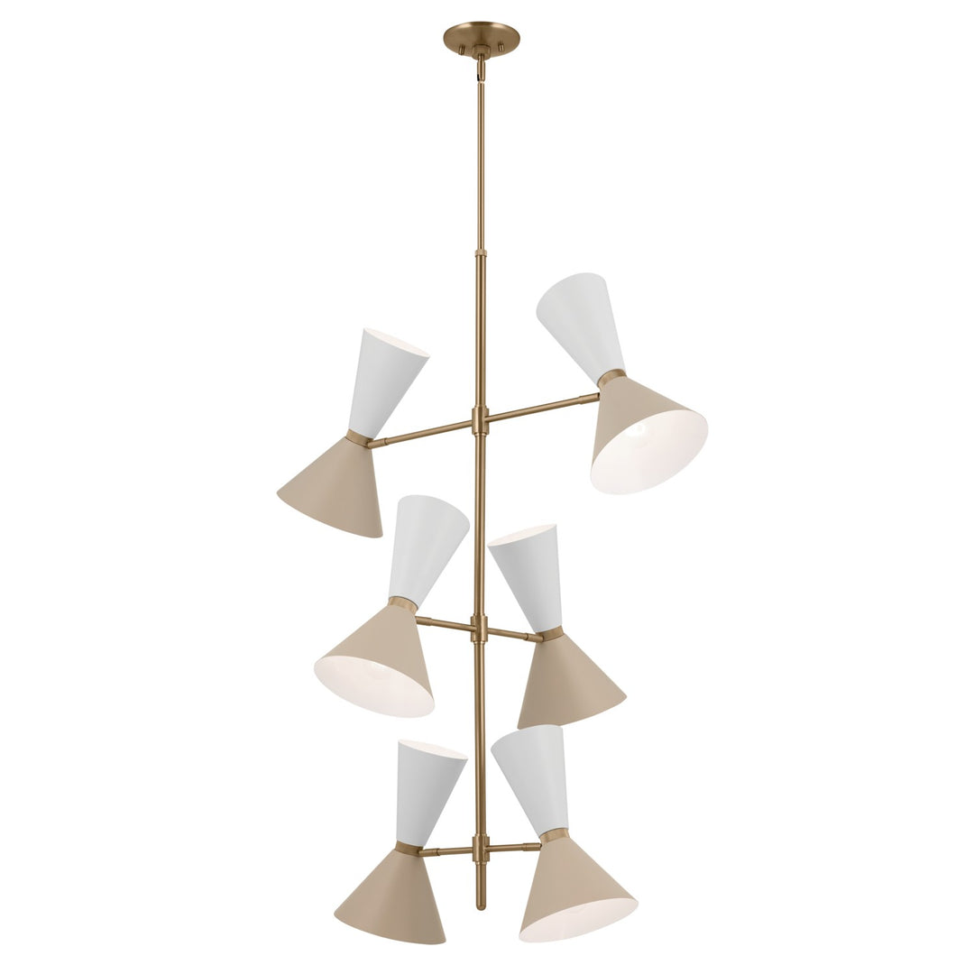 Kichler Canada - 52568CPZGRG - 12 Light Foyer Chandelier - Phix - Champagne Bronze