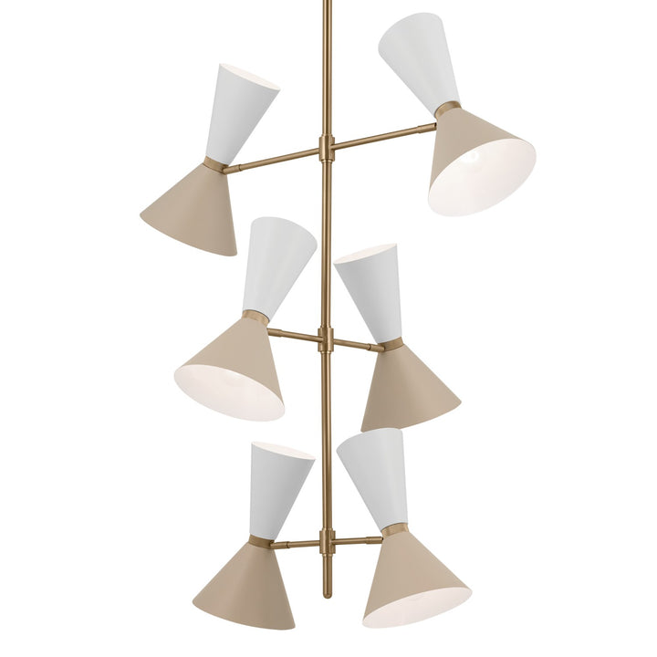 Kichler Canada - 52568CPZGRG - 12 Light Foyer Chandelier - Phix - Champagne Bronze