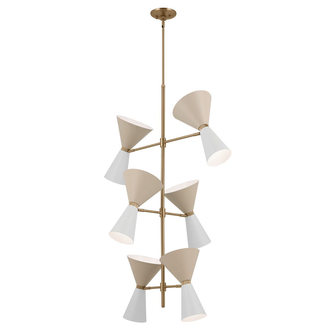 Kichler Canada - 52568CPZGRG - 12 Light Foyer Chandelier - Phix - Champagne Bronze