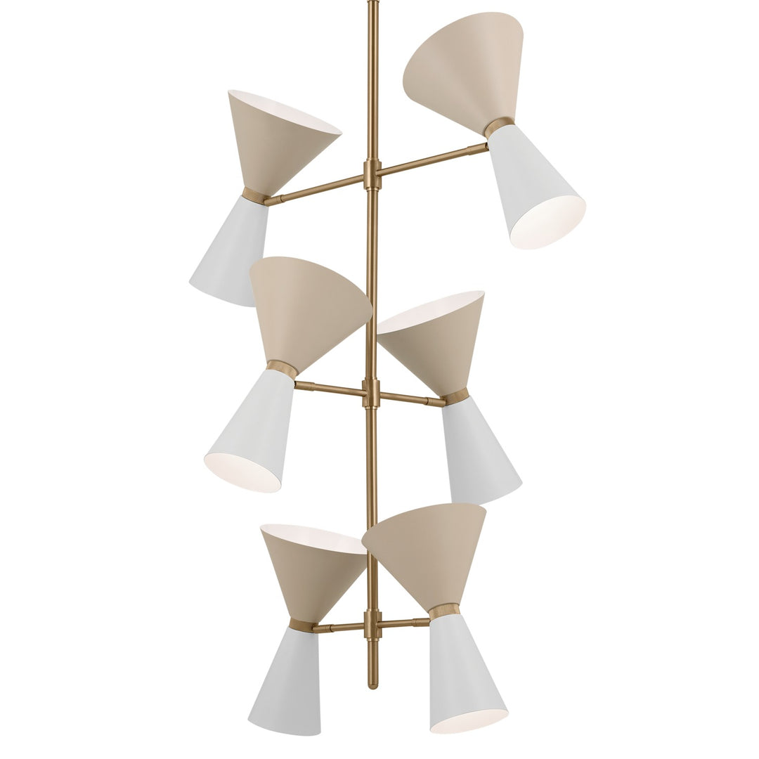 Kichler Canada - 52568CPZGRG - 12 Light Foyer Chandelier - Phix - Champagne Bronze
