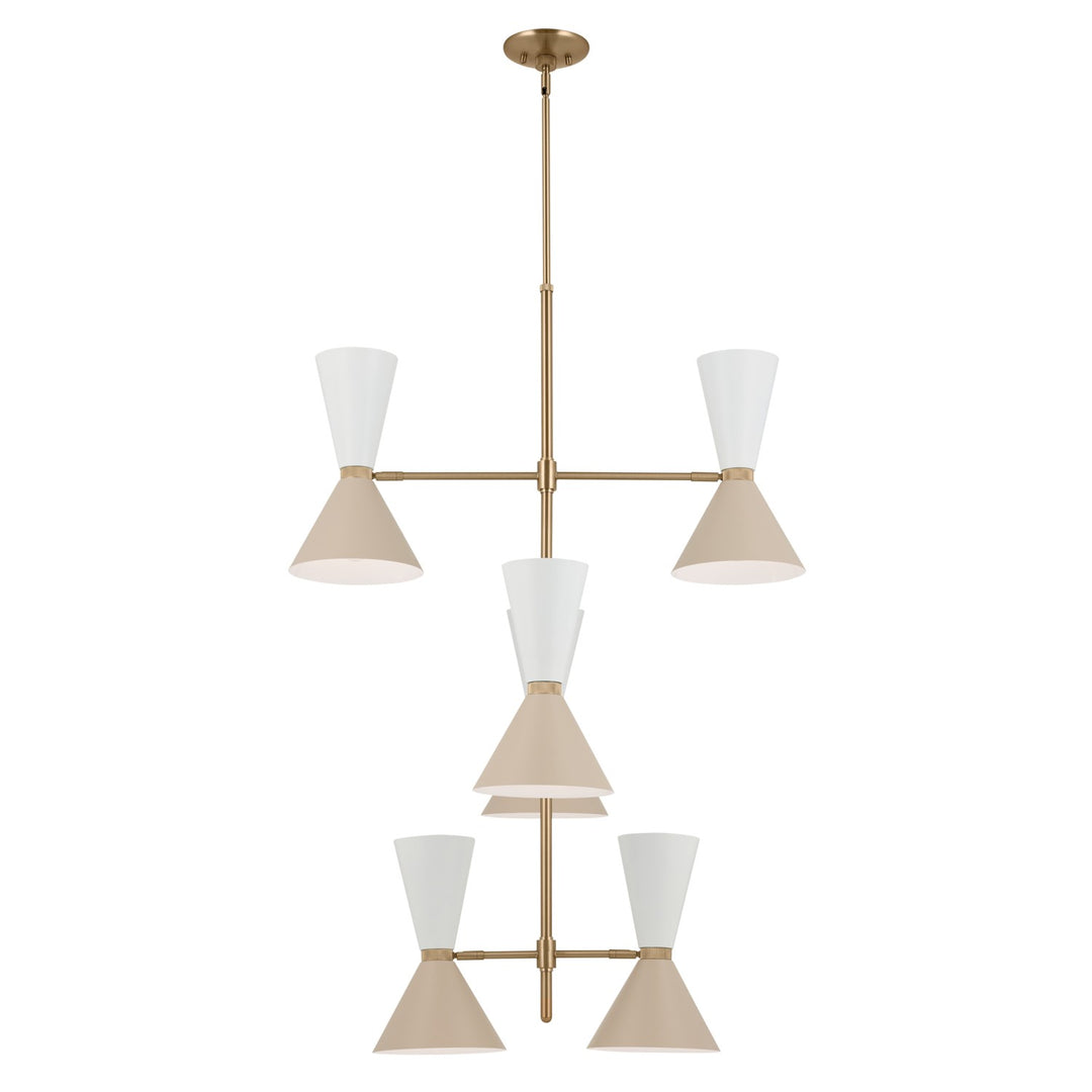 Kichler Canada - 52568CPZGRG - 12 Light Foyer Chandelier - Phix - Champagne Bronze