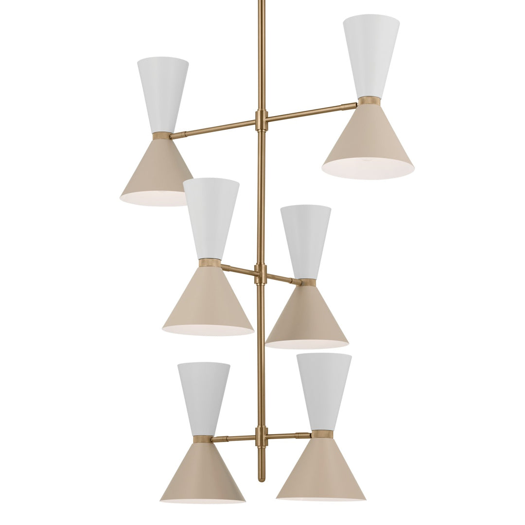 Kichler Canada - 52568CPZGRG - 12 Light Foyer Chandelier - Phix - Champagne Bronze