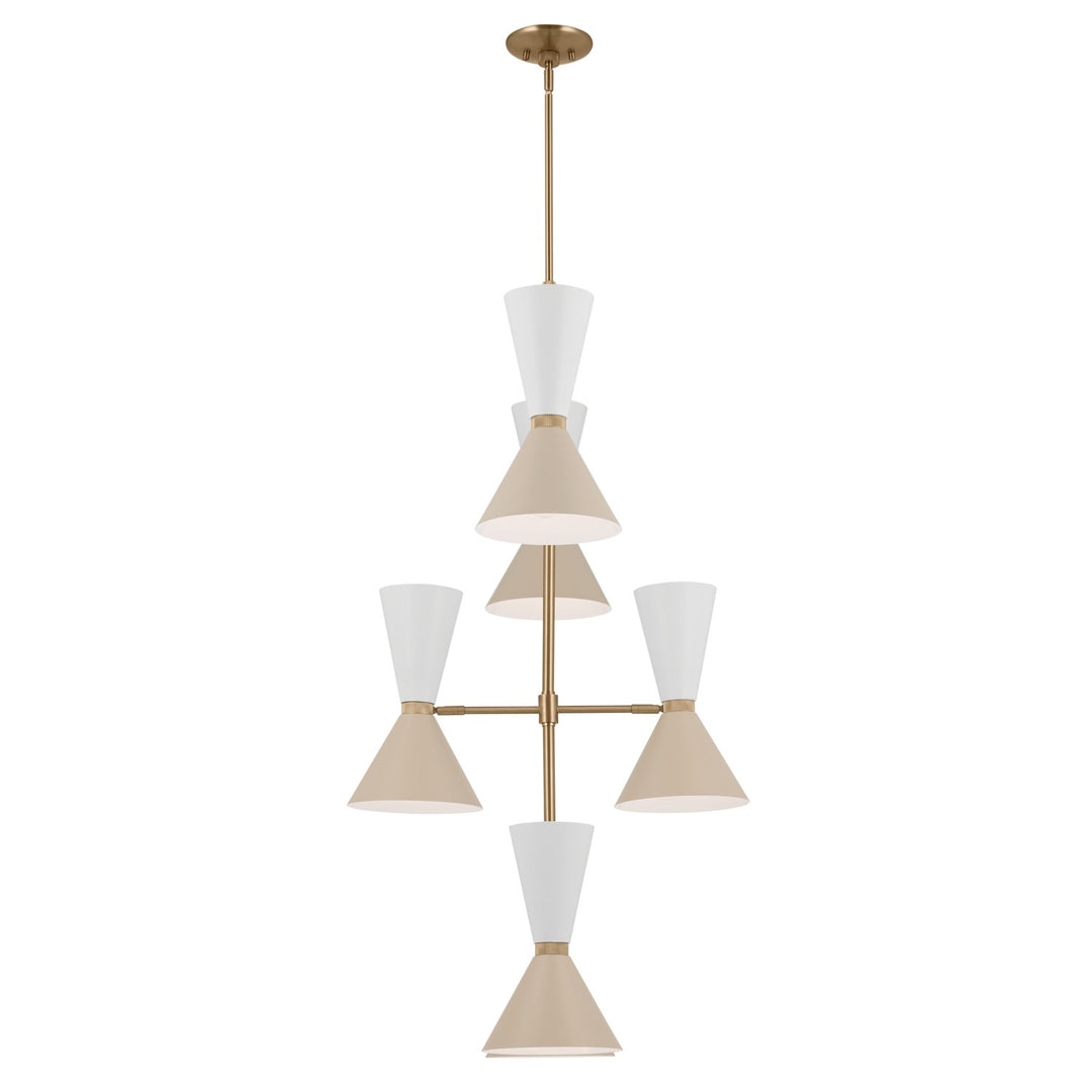 Kichler Canada - 52568CPZGRG - 12 Light Foyer Chandelier - Phix - Champagne Bronze