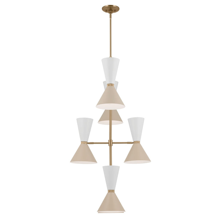 Kichler Canada - 52568CPZGRG - 12 Light Foyer Chandelier - Phix - Champagne Bronze