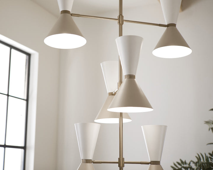 Kichler Canada - 52568CPZGRG - 12 Light Foyer Chandelier - Phix - Champagne Bronze