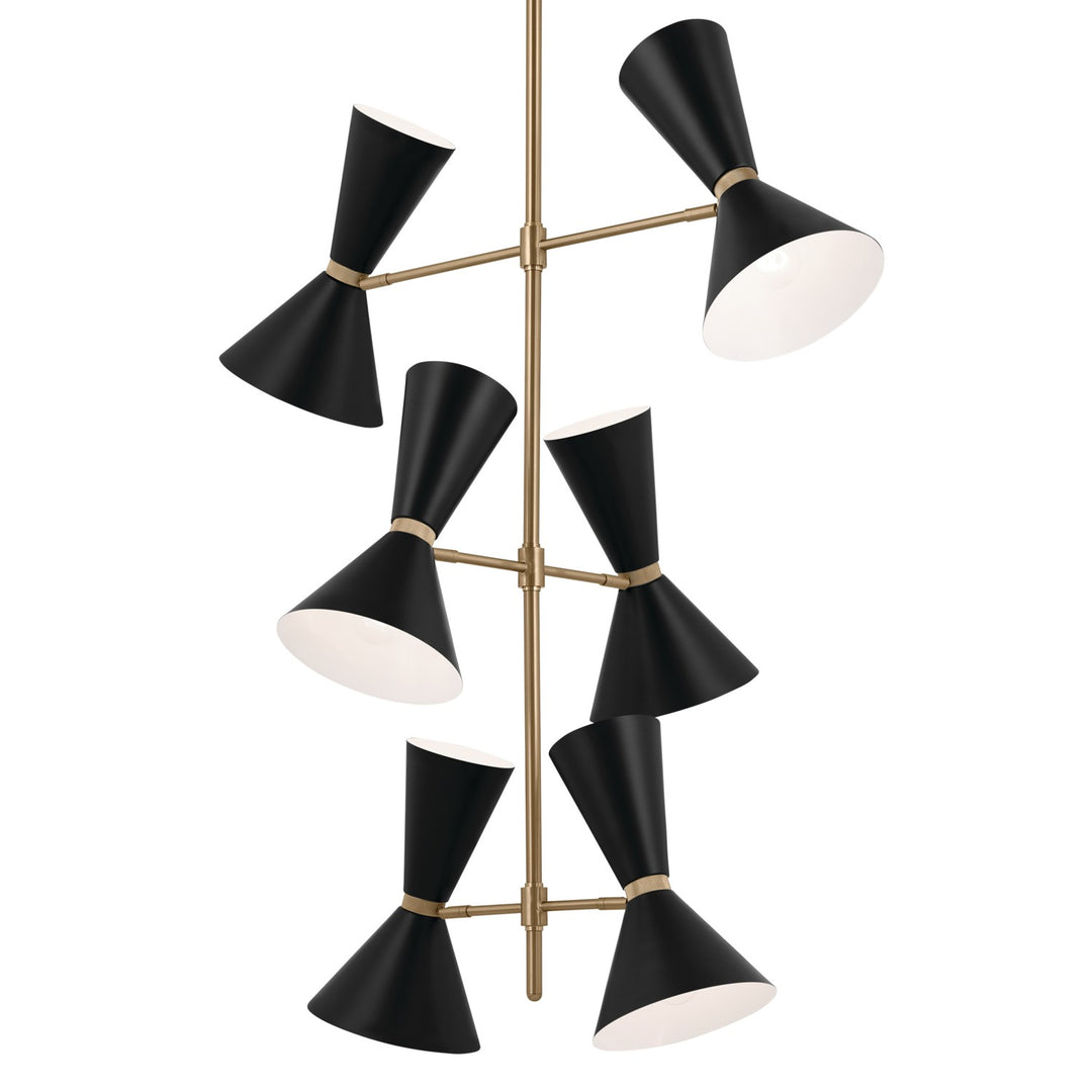 Kichler Canada - 52568CPZBK - 12 Light Foyer Chandelier - Phix - Champagne Bronze