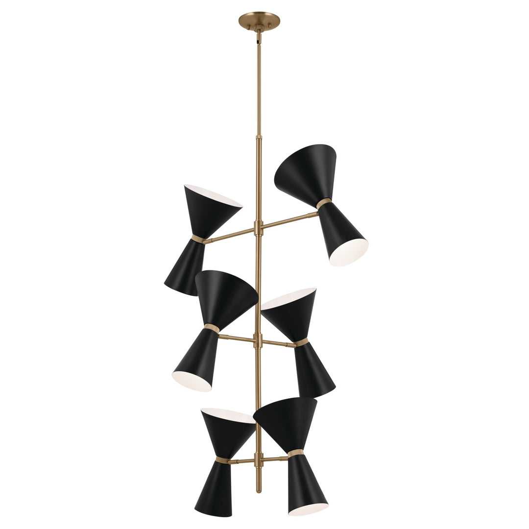 Kichler Canada - 52568CPZBK - 12 Light Foyer Chandelier - Phix - Champagne Bronze