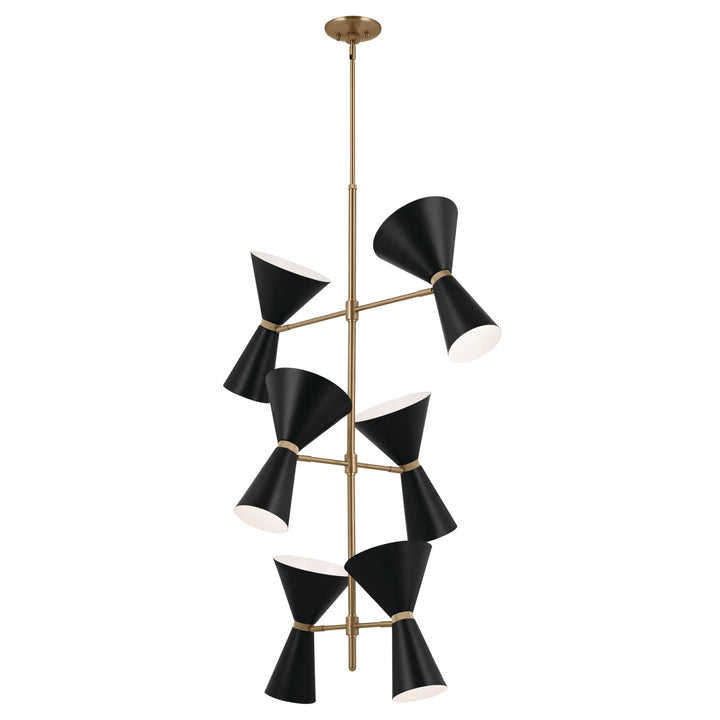 Kichler Canada - 52568CPZBK - 12 Light Foyer Chandelier - Phix - Champagne Bronze