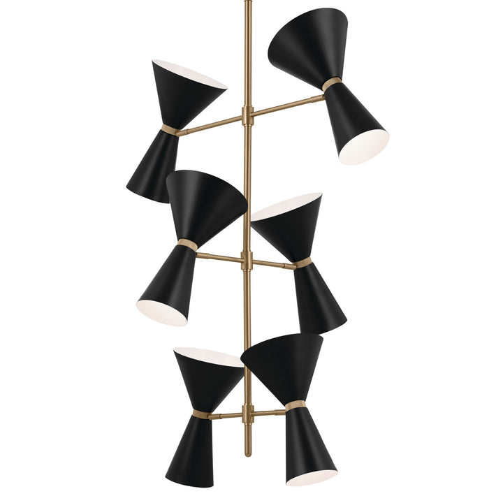 Kichler Canada - 52568CPZBK - 12 Light Foyer Chandelier - Phix - Champagne Bronze