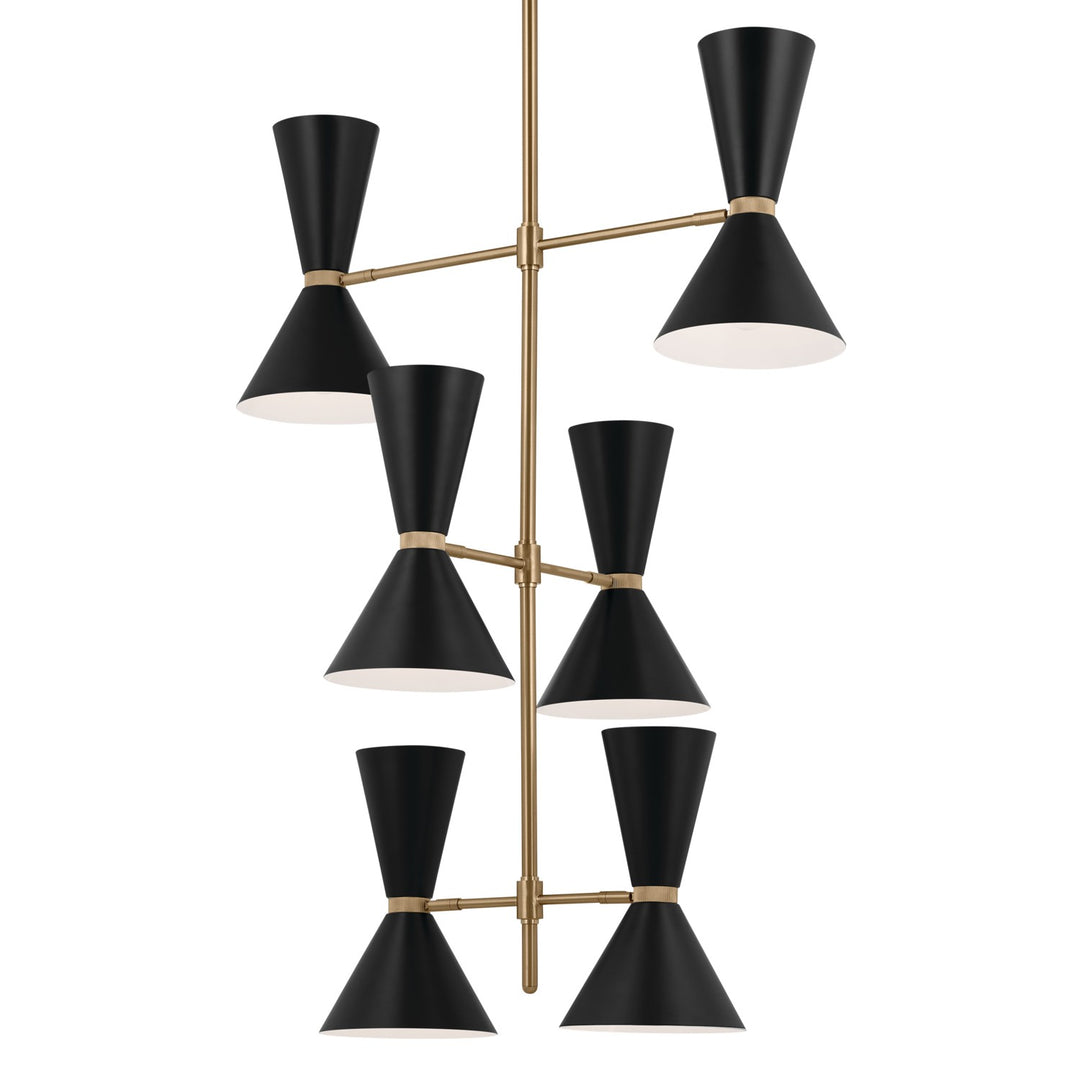 Kichler Canada - 52568CPZBK - 12 Light Foyer Chandelier - Phix - Champagne Bronze