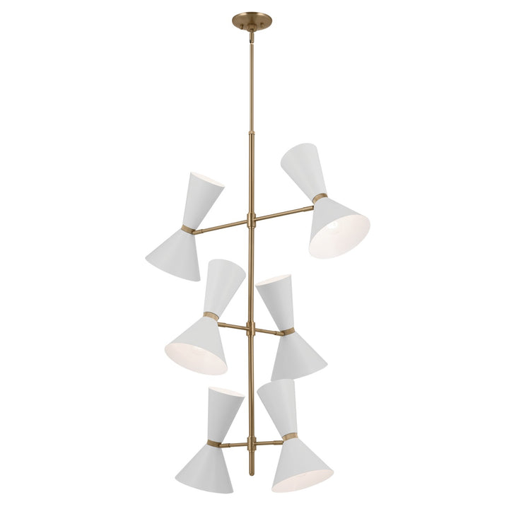 Kichler Canada - 52568CPZWH - 12 Light Foyer Chandelier - Phix - Champagne Bronze