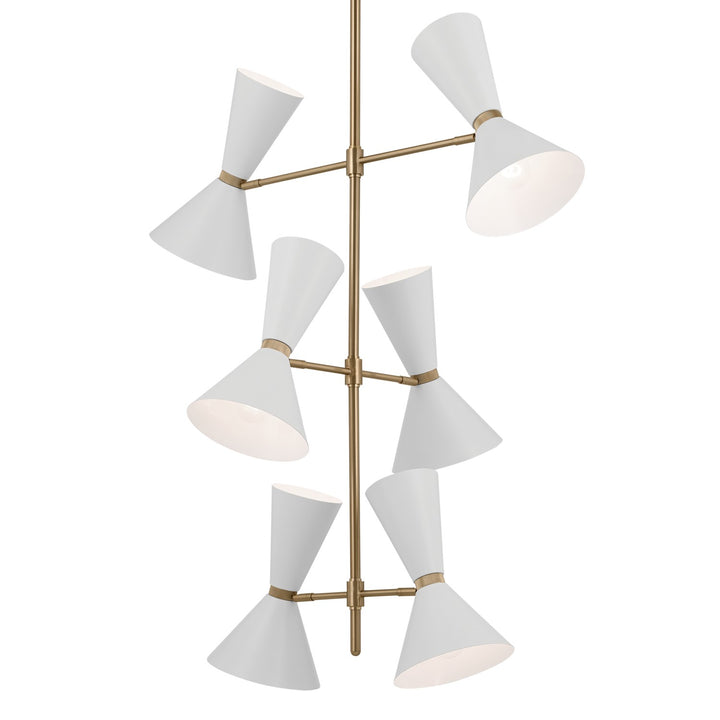 Kichler Canada - 52568CPZWH - 12 Light Foyer Chandelier - Phix - Champagne Bronze