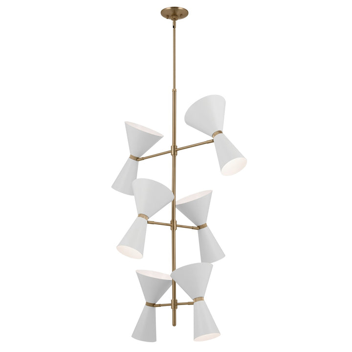 Kichler Canada - 52568CPZWH - 12 Light Foyer Chandelier - Phix - Champagne Bronze