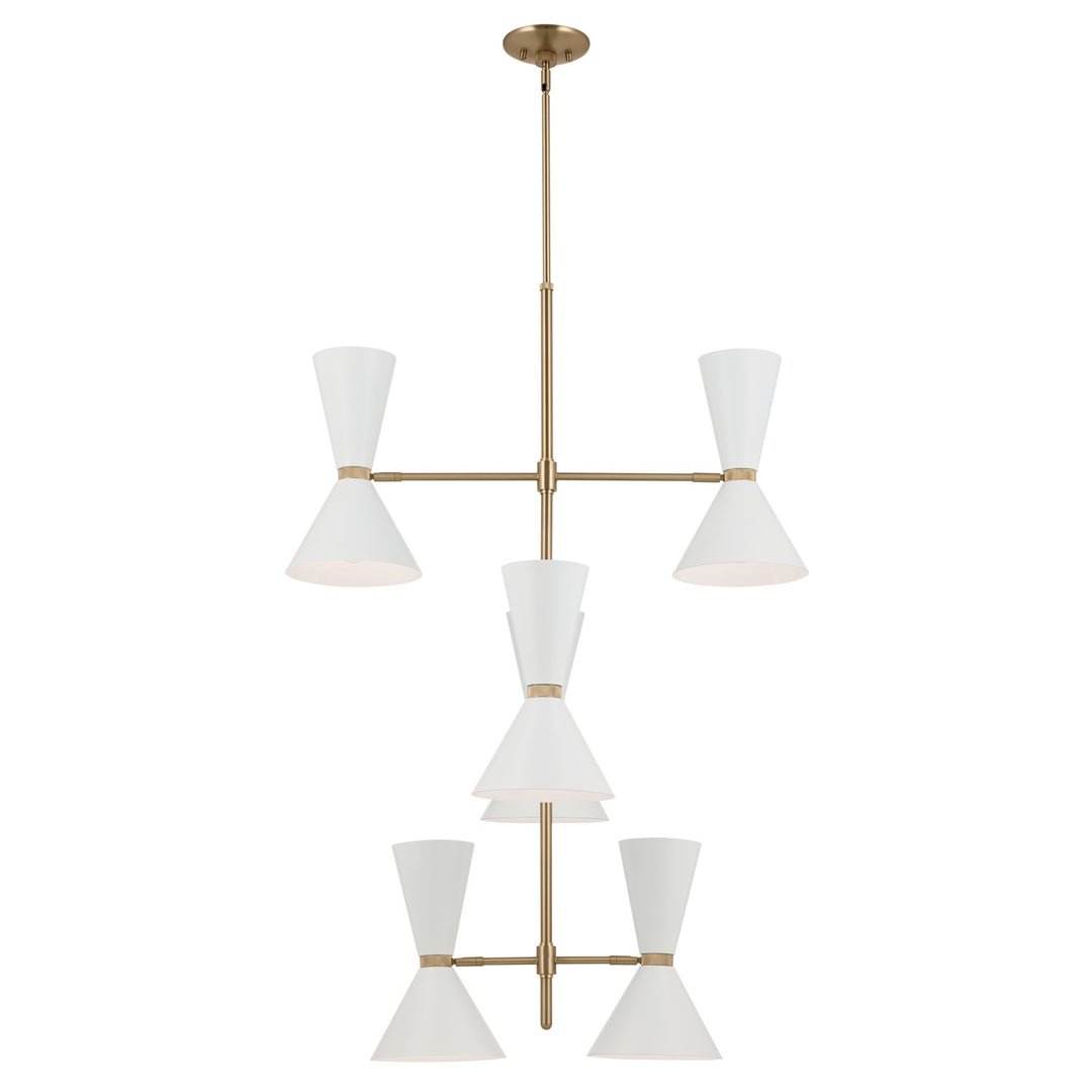 Kichler Canada - 52568CPZWH - 12 Light Foyer Chandelier - Phix - Champagne Bronze