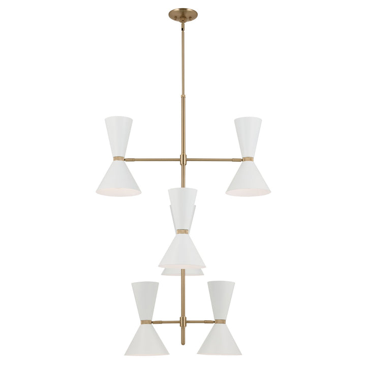 Kichler Canada - 52568CPZWH - 12 Light Foyer Chandelier - Phix - Champagne Bronze