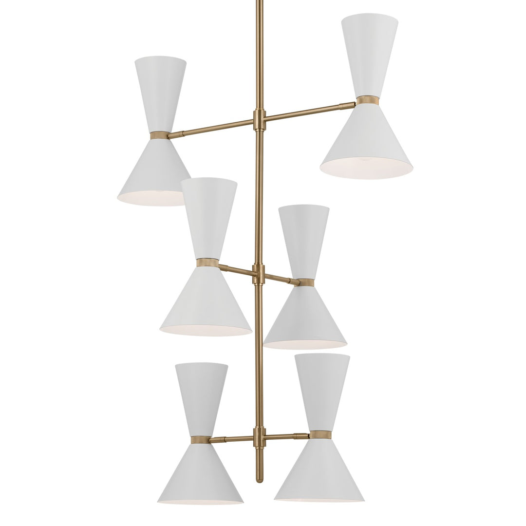 Kichler Canada - 52568CPZWH - 12 Light Foyer Chandelier - Phix - Champagne Bronze