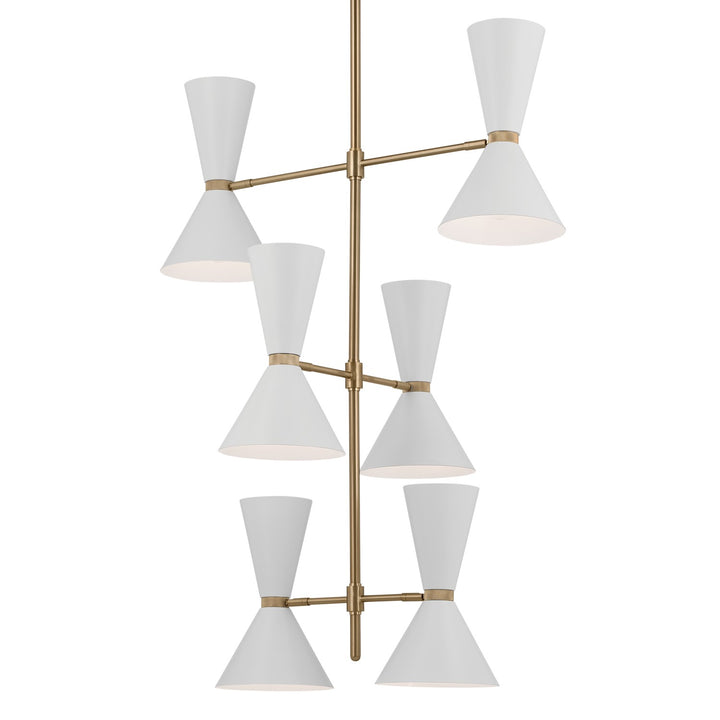 Kichler Canada - 52568CPZWH - 12 Light Foyer Chandelier - Phix - Champagne Bronze
