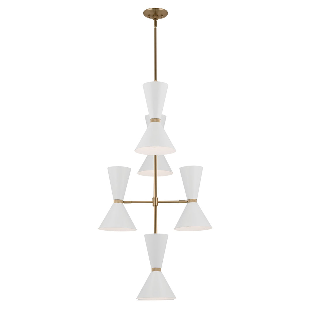 Kichler Canada - 52568CPZWH - 12 Light Foyer Chandelier - Phix - Champagne Bronze