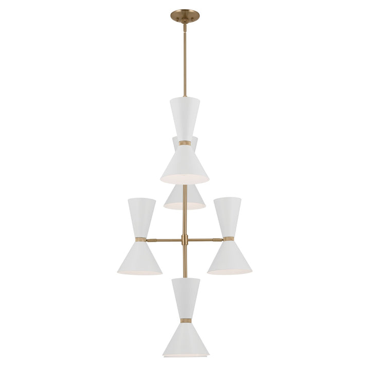 Kichler Canada - 52568CPZWH - 12 Light Foyer Chandelier - Phix - Champagne Bronze