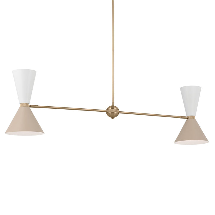 Kichler Canada - 52569CPZGRG - Four Light Linear Chandelier - Phix - Champagne Bronze