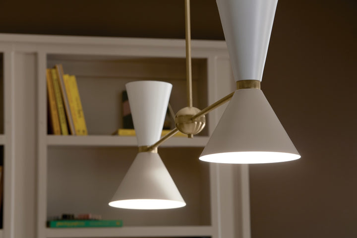 Kichler Canada - 52569CPZGRG - Four Light Linear Chandelier - Phix - Champagne Bronze