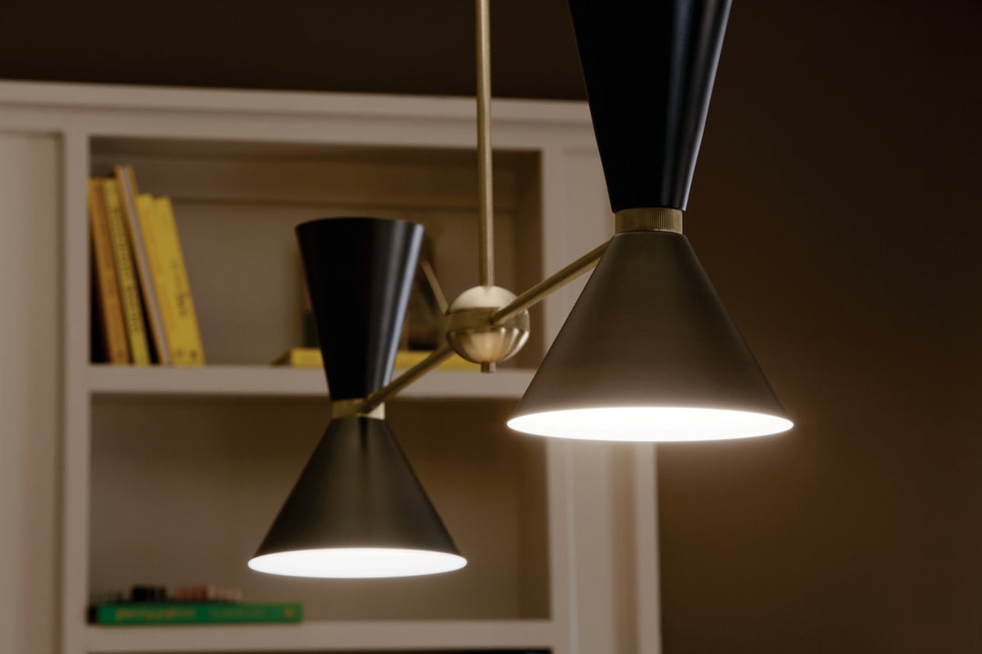 Kichler Canada - 52569CPZBK - Four Light Linear Chandelier - Phix - Champagne Bronze
