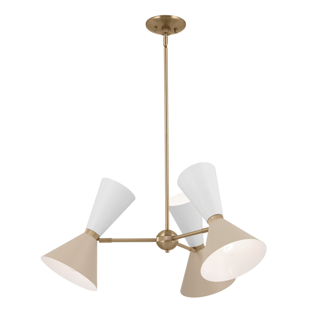 Kichler Canada - 52565CPZGRG - Six Light Chandelier - Phix - Champagne Bronze