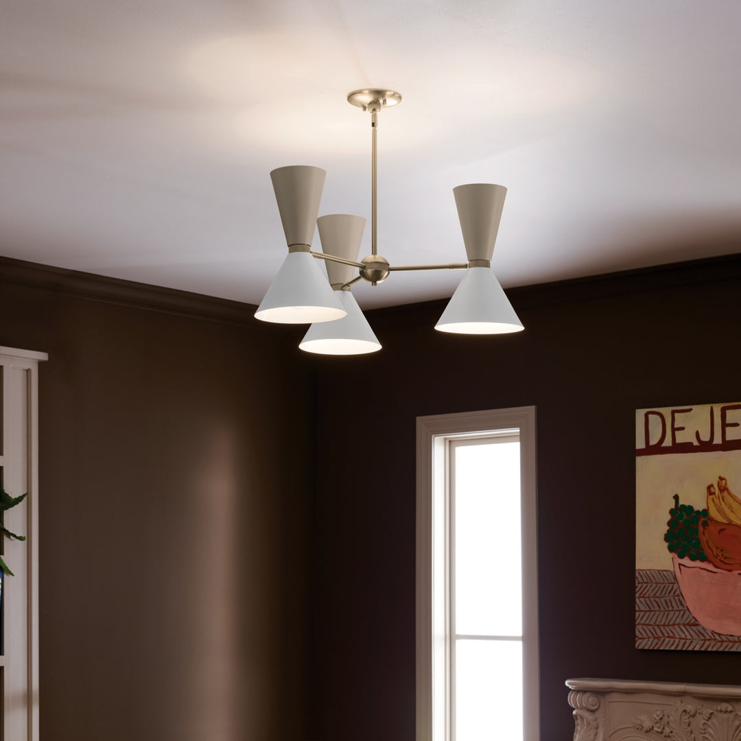 Kichler Canada - 52565CPZGRG - Six Light Chandelier - Phix - Champagne Bronze