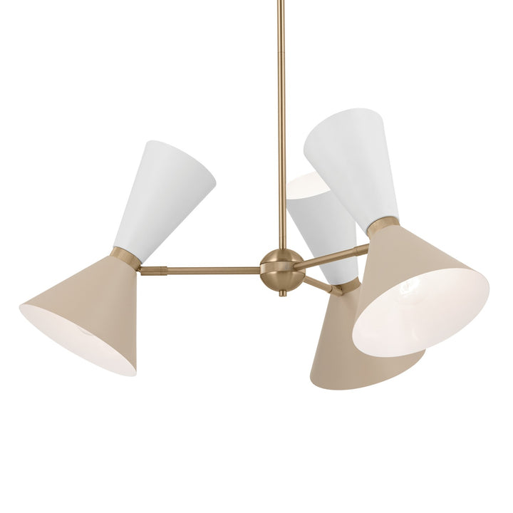 Kichler Canada - 52565CPZGRG - Six Light Chandelier - Phix - Champagne Bronze