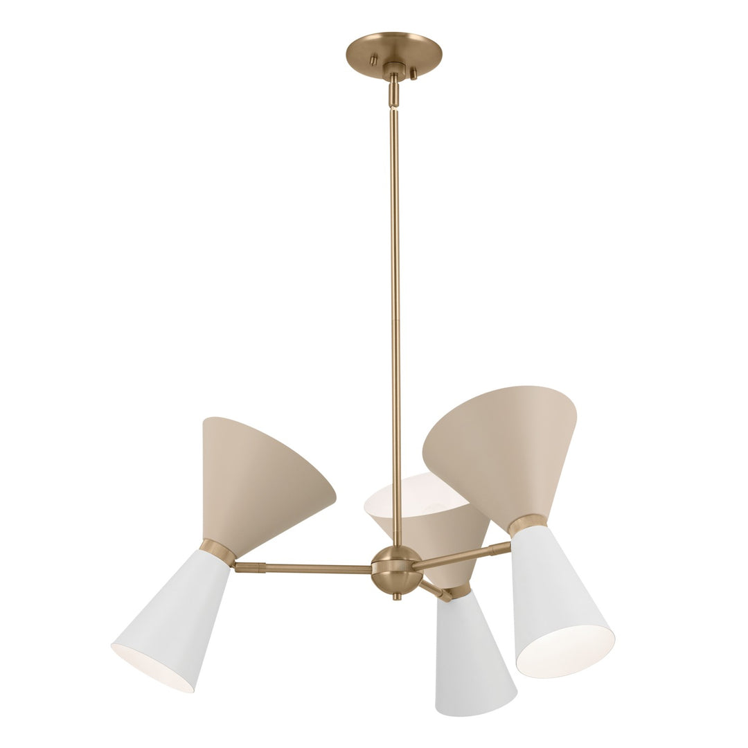 Kichler Canada - 52565CPZGRG - Six Light Chandelier - Phix - Champagne Bronze