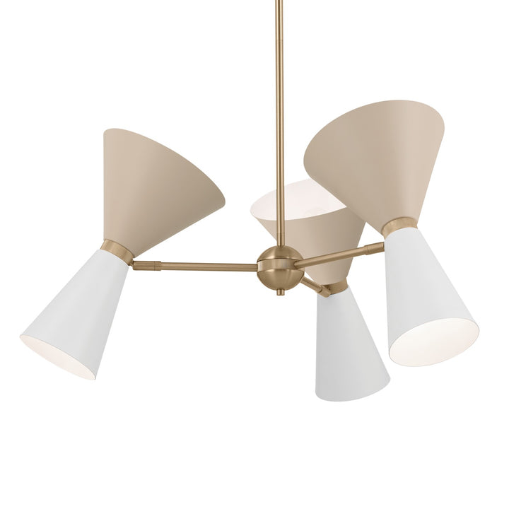 Kichler Canada - 52565CPZGRG - Six Light Chandelier - Phix - Champagne Bronze