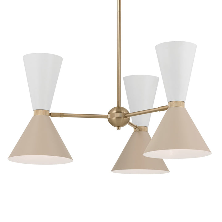 Kichler Canada - 52565CPZGRG - Six Light Chandelier - Phix - Champagne Bronze