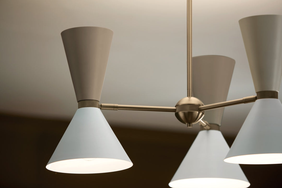 Kichler Canada - 52565CPZGRG - Six Light Chandelier - Phix - Champagne Bronze