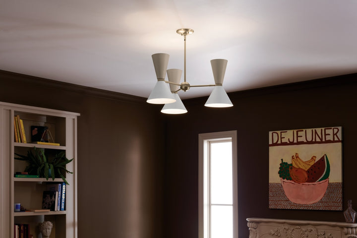 Kichler Canada - 52565CPZGRG - Six Light Chandelier - Phix - Champagne Bronze
