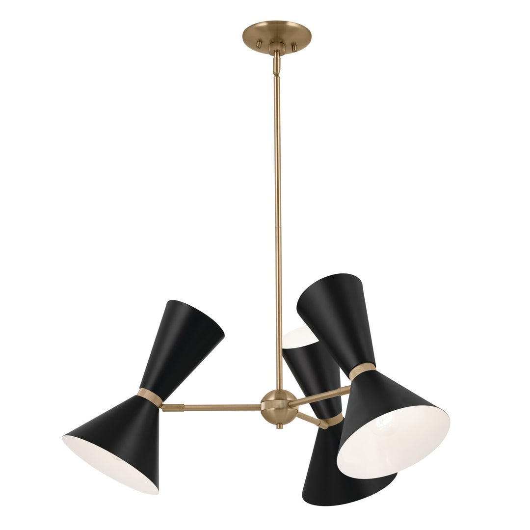 Kichler Canada - 52565CPZBK - Six Light Chandelier - Phix - Champagne Bronze