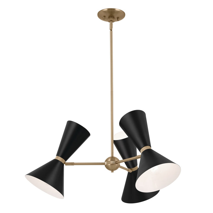 Kichler Canada - 52565CPZBK - Six Light Chandelier - Phix - Champagne Bronze