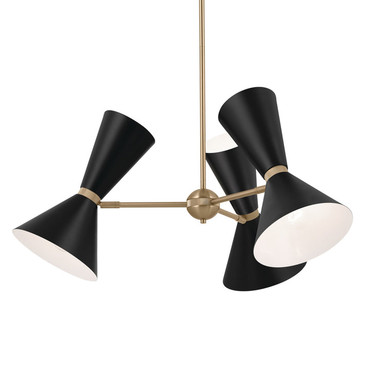 Kichler Canada - 52565CPZBK - Six Light Chandelier - Phix - Champagne Bronze