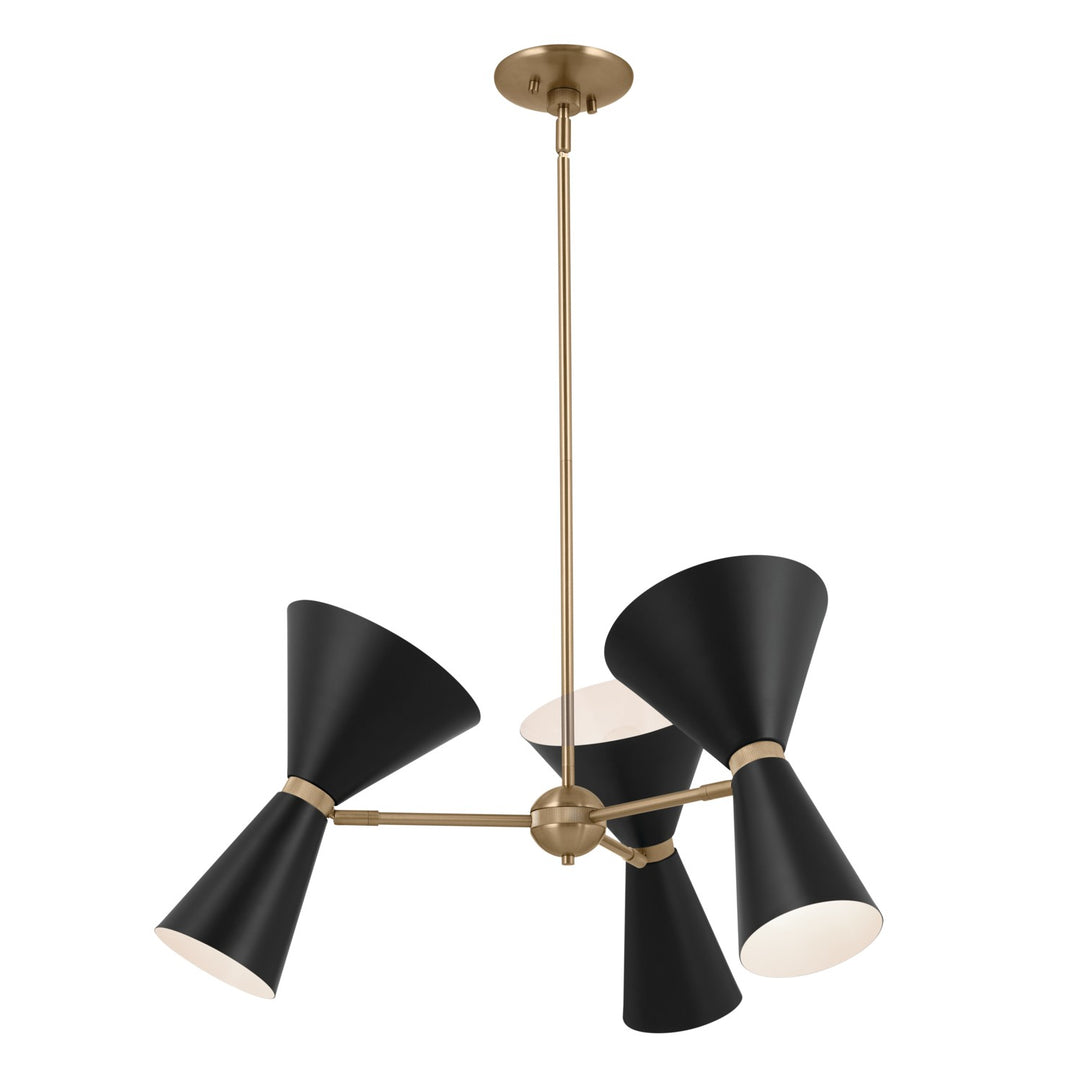 Kichler Canada - 52565CPZBK - Six Light Chandelier - Phix - Champagne Bronze