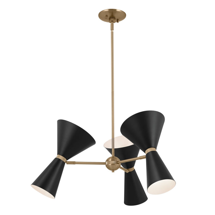 Kichler Canada - 52565CPZBK - Six Light Chandelier - Phix - Champagne Bronze